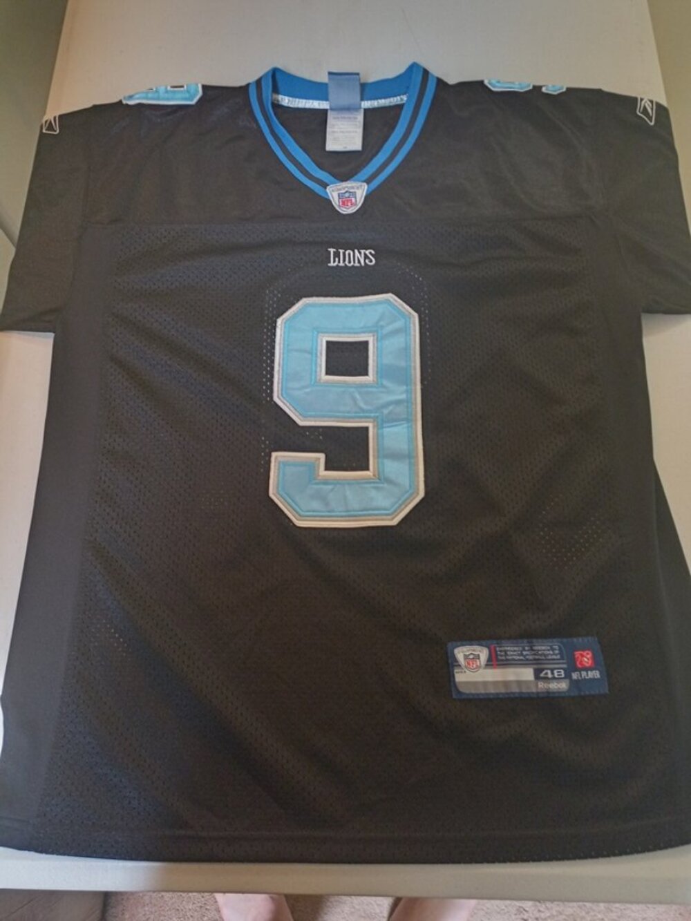 Rare Nike Matthew Stafford Detroit Lions NFL Football Jersey Adult XL 48 Black - Picture 2 of 7